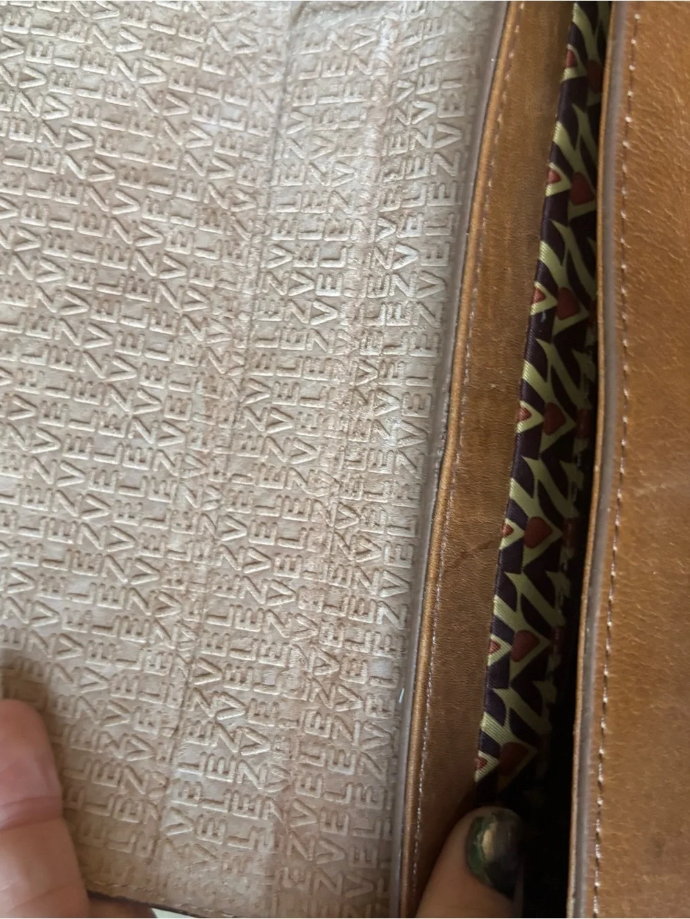 VELEZ Designer Tan Leather Top-Handle Satchel